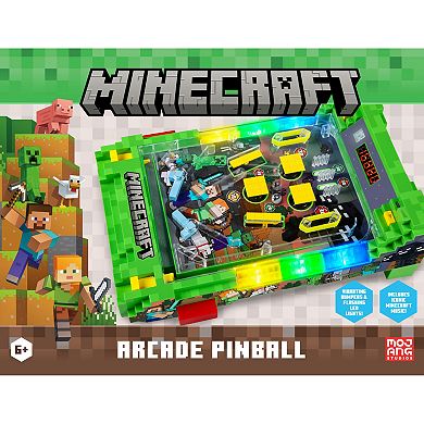 Merchant Ambassador Minecraft Arcade Pinball - Overworld - Lights & Sounds Tabletop Game