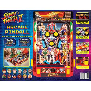 Merchant Ambassador Street Fighter II Arcade Pinball Tabletop Game with Lights & Sounds