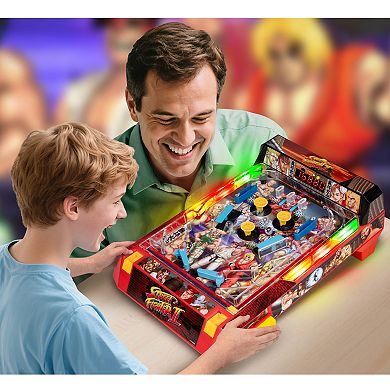 Merchant Ambassador Street Fighter II Arcade Pinball Tabletop Game with Lights & Sounds