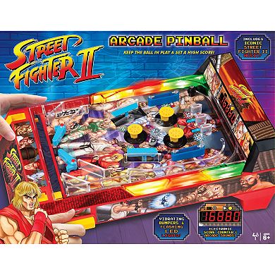 Merchant Ambassador Street Fighter II Arcade Pinball Tabletop Game with Lights & Sounds