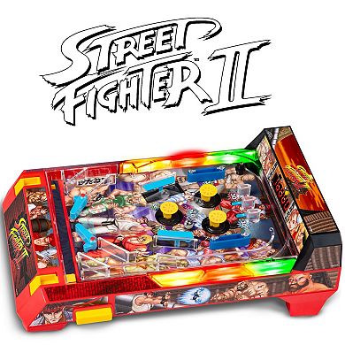 Merchant Ambassador Street Fighter II Arcade Pinball Tabletop Game with Lights & Sounds