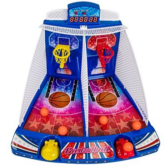 Merchant Ambassador Retro Arcade Basketball Tabletop Game with Electric Scoreboard & Sound Effects