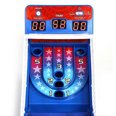 Merchant Ambassador Retro Arcade Alley-Ball Tabletop Game with Scoreboard & Sound Effects