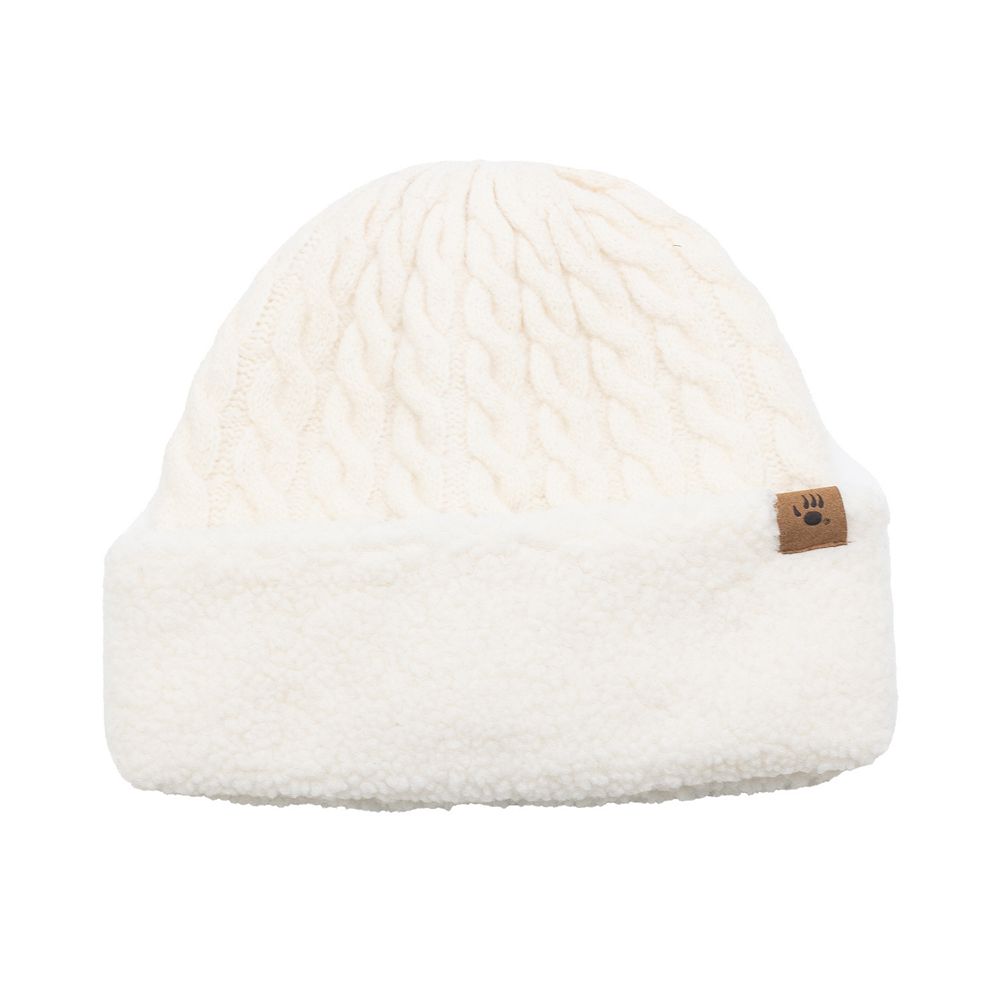 Women's Bearpaw Cable Knit Faux Shearling Lined Hat