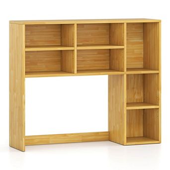 Costway Desktop Bookshelf with 7 Open Cubbies & 3 Adjustable Shelves for Home Office Dorm