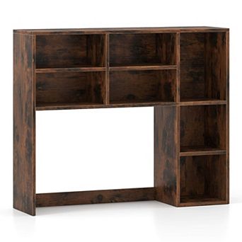 Costway Desktop Bookshelf with 7 Open Cubbies & 3 Adjustable Shelves for Home Office Dorm