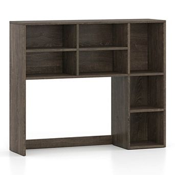 Costway Desktop Bookshelf with 7 Open Cubbies & 3 Adjustable Shelves for Home Office Dorm