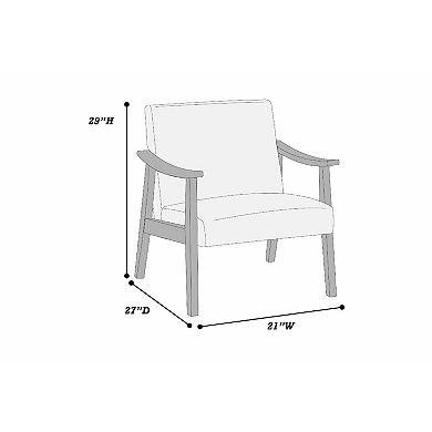 Onile Classic Accent Chair, Wood, Foam Cushions
