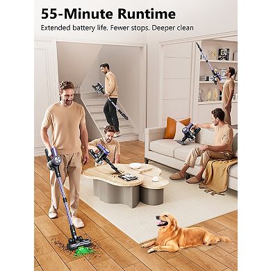 500W Handheld Vacuums with LED Display, Energy Saving, Low Noise, Lightweight & Effortless