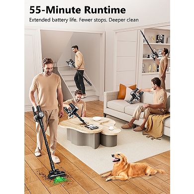 500W Handheld Vacuums with LED Display, Energy Saving, Low Noise, Lightweight & Effortless