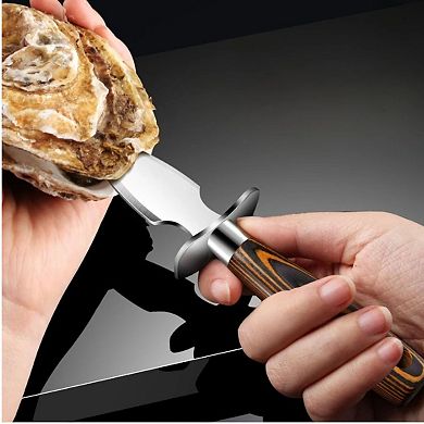 Premium Oyster Clam Shucking Knife with Wooden Handle 1 Pc