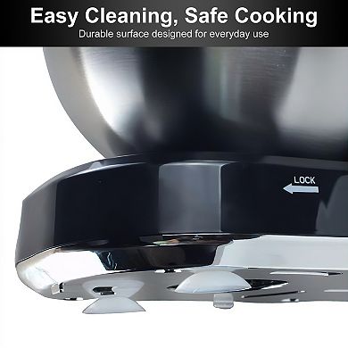 5 qt. 3-Speed Tilt-Head Stand Mixer with Mess-Free Ingredient Adding