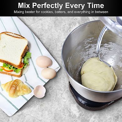 5 qt. 3-Speed Tilt-Head Stand Mixer with Mess-Free Ingredient Adding