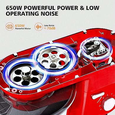 6.9 qt. 6-Speed Tilt-Head Stand Mixer with Powerful Motor, Low Noise