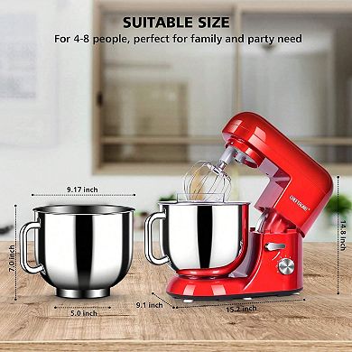 6.9 qt. 6-Speed Tilt-Head Stand Mixer with Powerful Motor, Low Noise