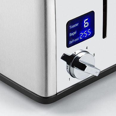 4-Slice Multi-Functions Toaster with 6-Browning Settings, LED Display