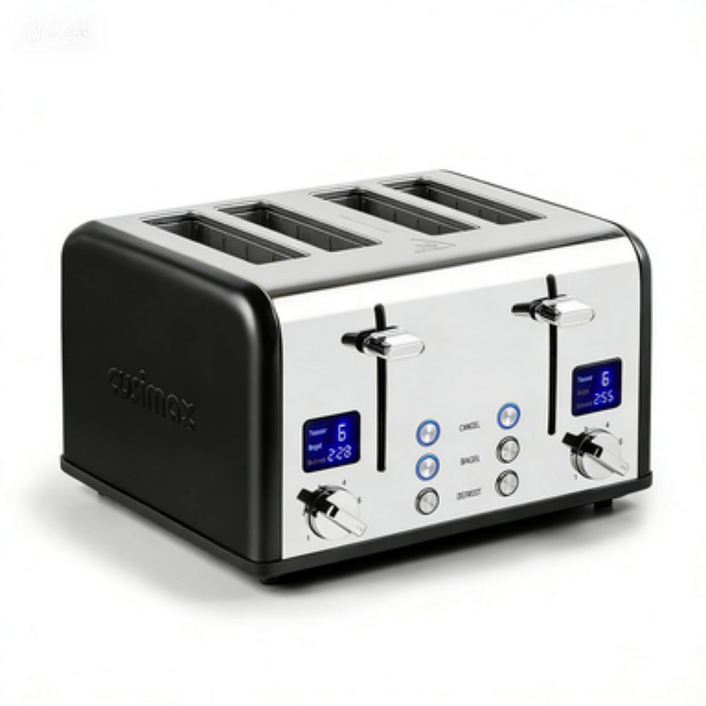 4-Slice Multi-Functions Toaster with 6-Browning Settings, LED Display