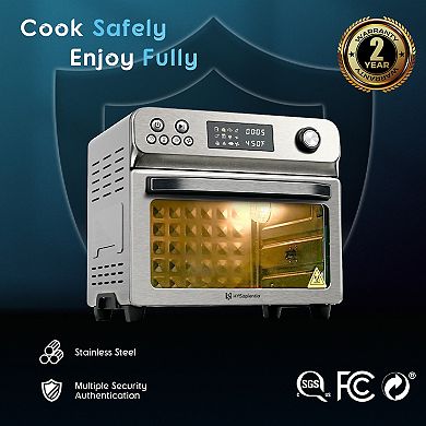 26 qt. 6-In-1 Multi-Functional Toaster Ovens with 3 Tier Cooking System, 10 Cooking Selections