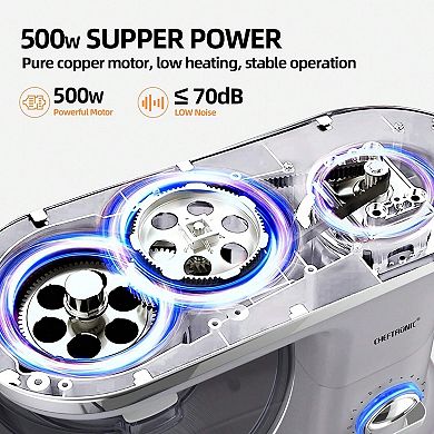 5 qt. Tilt-Head Stand Mixer with Firmly Fixed, Low Noise