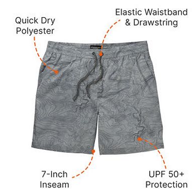Men's Legendary Whitetails Quick Dry 7 Inch Inseam Swim Trunks