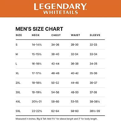 Men's Legendary Whitetails Dry Fit UPF 50+ Sun Protection Long Sleeve T Shirt