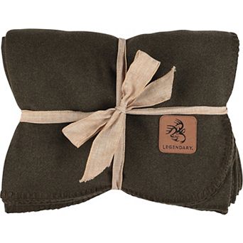 Legendary Whitetails Cozy Wool Cabin Throw Blanket