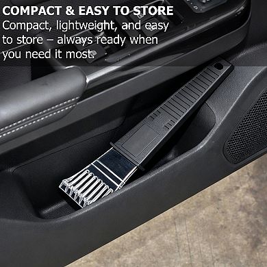 Gardenised Car Ice Scraper with Non-Slip Grip for Quick, Safe Winter Cleaning