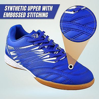Valencia Indoor Soccer Shoes - Royal/White
