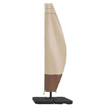 600D UV Patio Umbrella Covers Rainproof for Offset Hanging Cantilever Umbrellas (Fits 9ft-11ft)