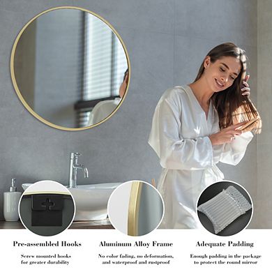 Round Wall Mirror 30 Inch Bathroom Vanity Mirror