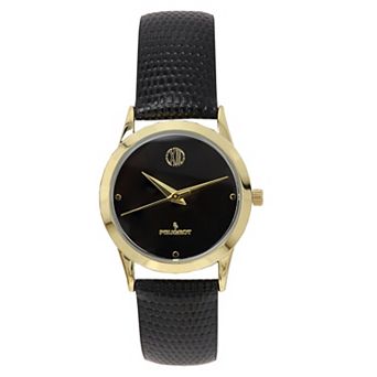 Peugeot Womens 30mm Round Wafer Slim Designer Status Watch