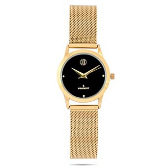 Peugeot Womens 30mm Round Wafer Slim Designer Status Watch