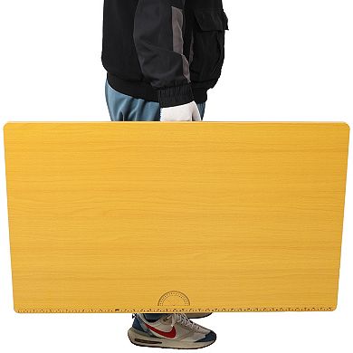 Lufeiya computer desk Portable Folding Workbench with Measuring Scale, Workshop Work Table