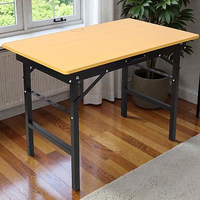 Lufeiya computer desk Portable Folding Workbench with Measuring Scale, Workshop Work Table