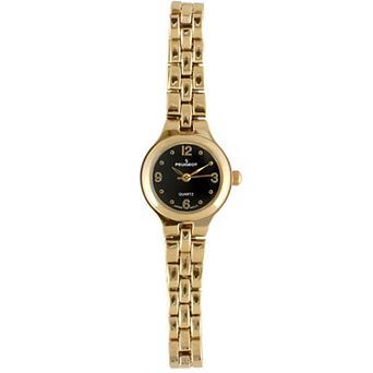 Peugeot Womens 22mm Dial Round Self-Adjust Link Bracelet Watch