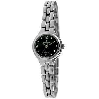 Peugeot Womens 22mm Dial Round Self-Adjust Link Bracelet Watch