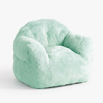 Soft Faux Fur Beanbag Chair Cozy Plush Lounge Chair Sofa for Gaming Relaxing & Reading Floor Seat