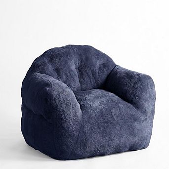 Soft Faux Fur Beanbag Chair Cozy Plush Lounge Chair Sofa for Gaming Relaxing & Reading Floor Seat