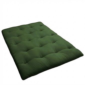 Soft Quilted Japanese Floor Futon Mattress Solid Color Portable Roll-Up Guest Bed
