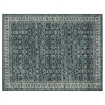 Floral Vintage Rug Mat Non Slip Washable, Living Room Bedroom Kitchen for Home