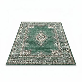 ANIXOL Floral Vintage Washable Area Rug