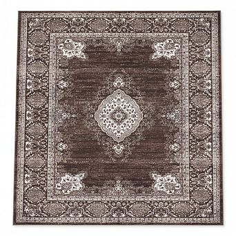 ANIXOL Floral Vintage Washable Area Rug