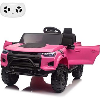 24V 2-Seater Kids Ride On Truck, Electric Car Toy with Remote, LED Lights, MP3, Back Storage