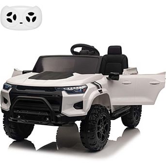 24V 2-Seater Kids Ride On Truck, Electric Car Toy with Remote, LED Lights, MP3, Back Storage
