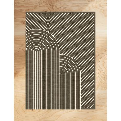 Geometric Area Rugs, Washable Non Slip Modern Office Rugs Carpet Indoor Outdoor