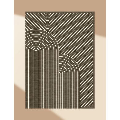 Geometric Area Rugs, Washable Non Slip Modern Office Rugs Carpet Indoor Outdoor