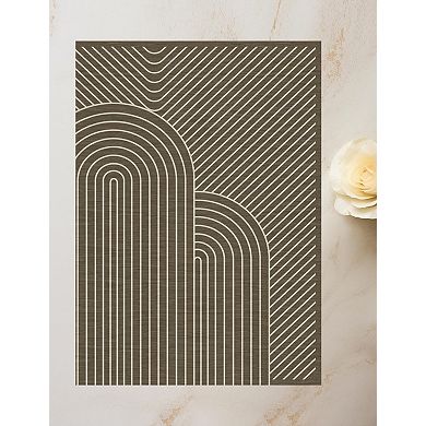 Geometric Area Rugs, Washable Non Slip Modern Office Rugs Carpet Indoor Outdoor