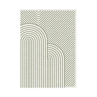 Geometric Area Rugs, Washable Non Slip Modern Office Rugs Carpet Indoor Outdoor