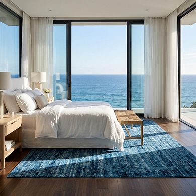 Washable Area Rug Non Slip, Modern Abstract Design, Living Room Bedroom Dining Room