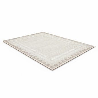 ANIXOL Geometric Washable Low Pile Area Rug